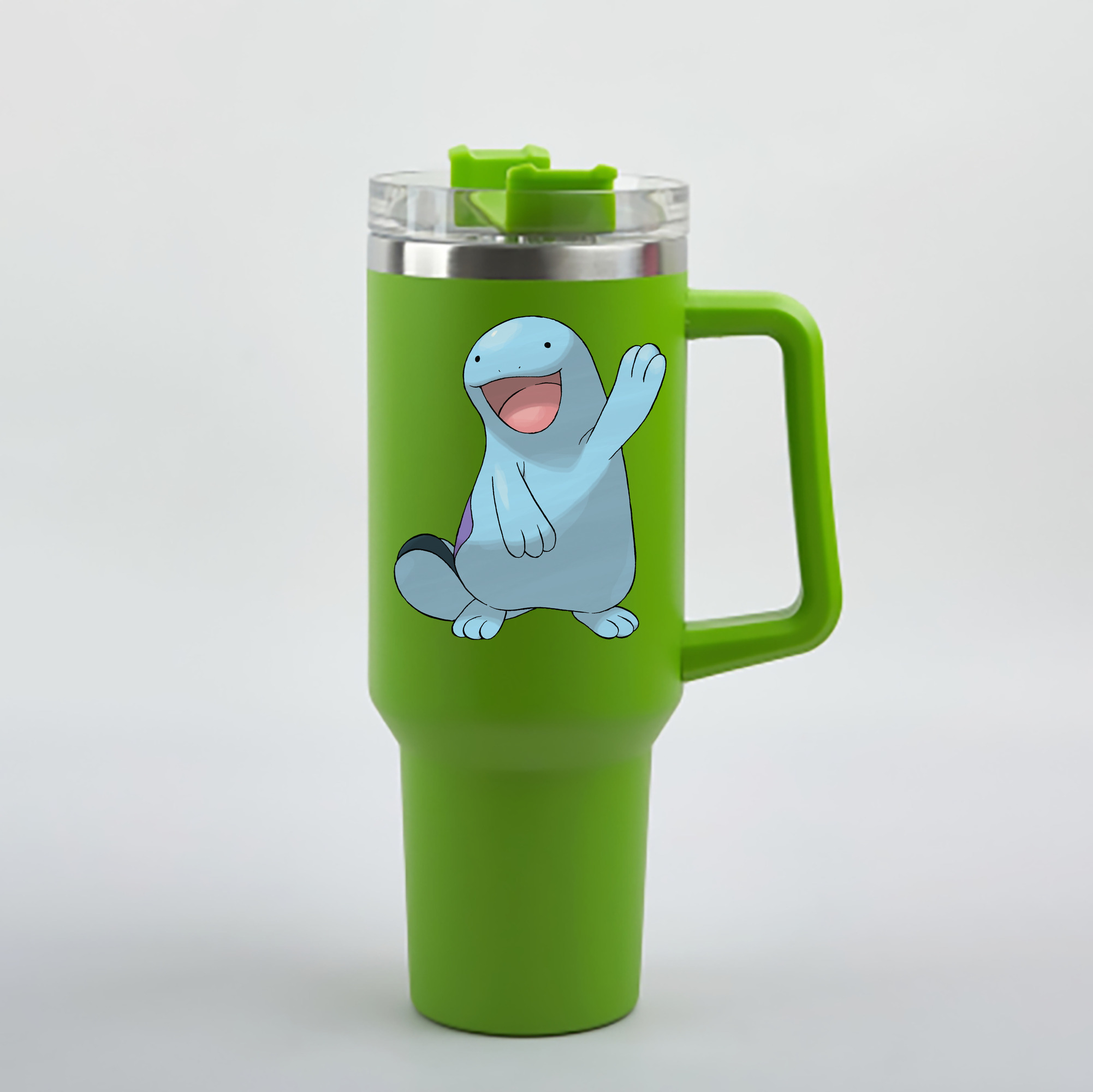 （画像用） ポケットモンスター Pokémon 1200mL車用タンブラー - クリスタルステッカー（プラスチックストロー付き）